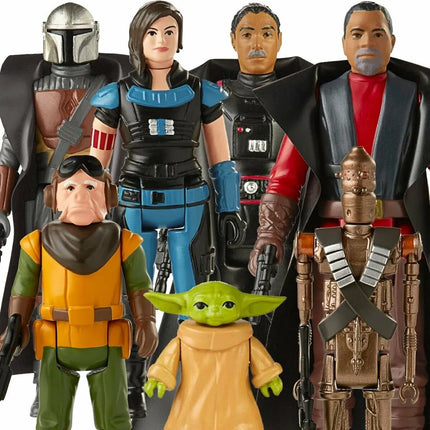 Star Wars The Retro Collection The Mandalorian 3.75 Wave 1 Case 7 Figure New 