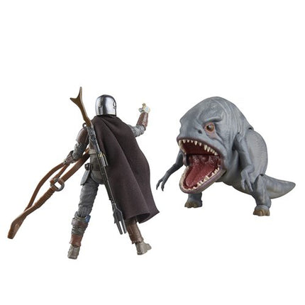 Figuras de acción de Star Wars The Vintage Collection Blurrg &amp; The Mandalorian a escala de 3 3/4 pulgadas