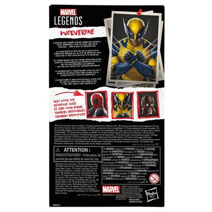 Figura de acción de Deadpool y Wolverine de Marvel Legends Wolverine de 6 pulgadas