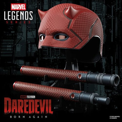 Réplicas de la máscara y los accesorios de Billy Club de Daredevil: Born Again de Marvel Legends