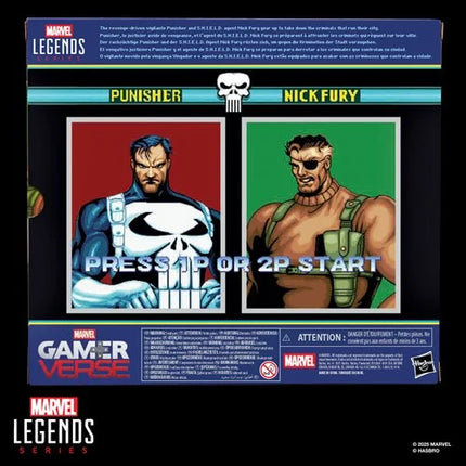 Figuras de acción de Punisher y Nick Fury de 6 pulgadas de Marvel Legends Gamerverse