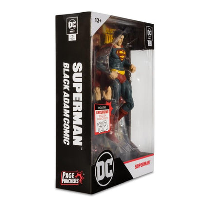 Mcfarlane Toys DC Multiverse Page Punchers Black Adam Superman with comic