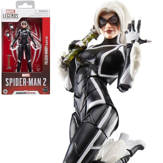 Figura de acción de Felicia Hardy de 15 cm de Spider-Man Marvel Legends Series Gamerverse Black Cat