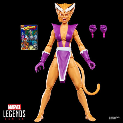 Figura de acción de 6 pulgadas de la serie Marvel Legends de X-Men X-Force Feral 