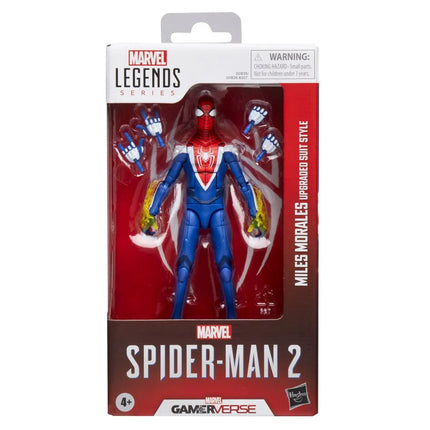 Figura de acción de Spider-Man Marvel Legends Series Gamerverse Peter Parker con traje negro de 6 pulgadas