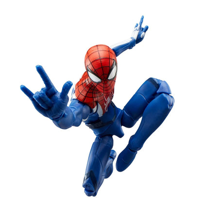 Figura de acción de Spider-Man Marvel Legends Series Gamerverse Peter Parker con traje negro de 6 pulgadas