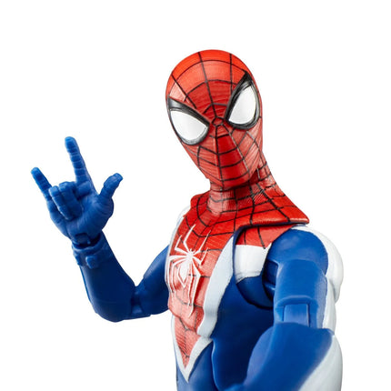 Figura de acción de Spider-Man Marvel Legends Series Gamerverse Peter Parker con traje negro de 6 pulgadas