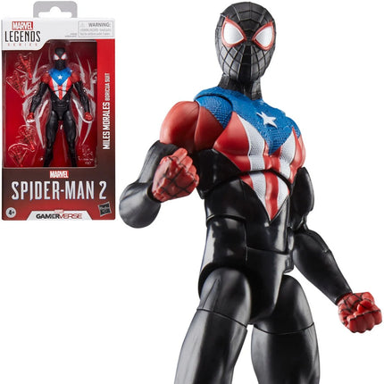 Figura de acción de Spider-Man Marvel Legends Series Gamerverse Peter Parker con traje negro de 6 pulgadas