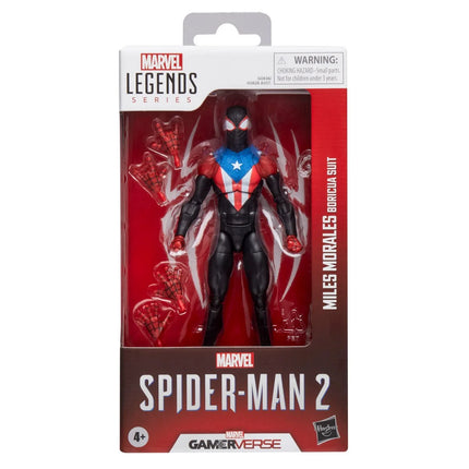 Figura de acción de Spider-Man Marvel Legends Series Gamerverse Peter Parker con traje negro de 6 pulgadas