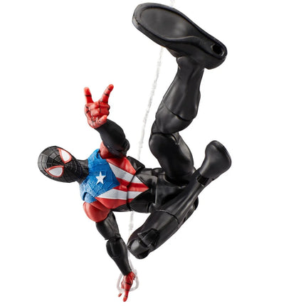 Figura de acción de Spider-Man Marvel Legends Series Gamerverse Peter Parker con traje negro de 6 pulgadas