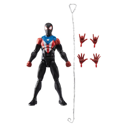 Figura de acción de Spider-Man Marvel Legends Series Gamerverse Peter Parker con traje negro de 6 pulgadas