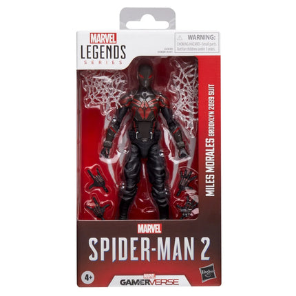 Figura de acción de Spider-Man Marvel Legends Series Gamerverse Miles Morales Brooklyn 2099 de 6 pulgadas