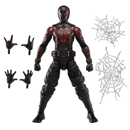 Figura de acción de Spider-Man Marvel Legends Series Gamerverse Miles Morales Brooklyn 2099 de 6 pulgadas