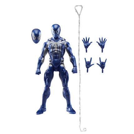 Figura de acción de Spider-Man Marvel Legends Series Gamerverse Peter Parker con traje negro de 6 pulgadas