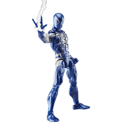 Figura de acción de Spider-Man Marvel Legends Series Gamerverse Peter Parker con traje negro de 6 pulgadas