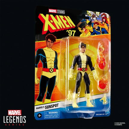 Figura de acción Sunspot de 6 pulgadas de Marvel Legends de X-Men 97 