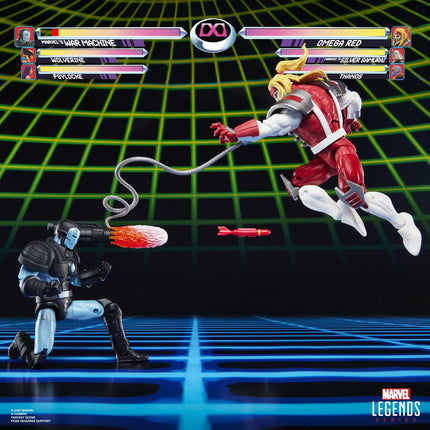 Marvel Legends Series Gamerverse Marvel's War Machine vs Marvel's Omega Red Action Figures