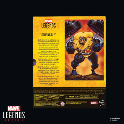 Figura de acción de 6 pulgadas de Strong Guy de Marvel Legends de X-Factor