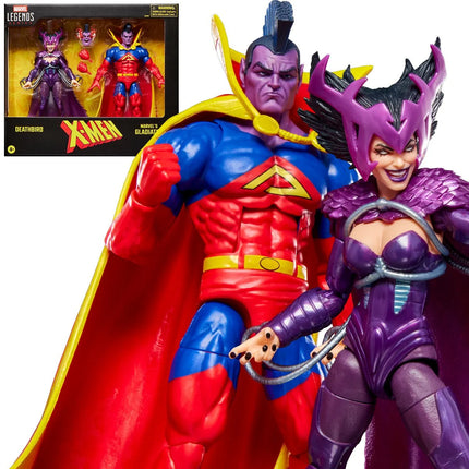 Figuras de acción de 6 pulgadas de Deathbird y Gladiator de Marvel de la serie X-Men Marvel Legends