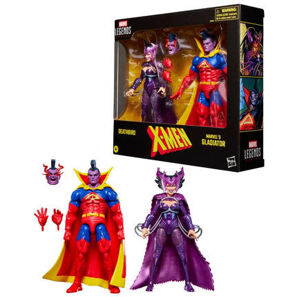 Figuras de acción de 6 pulgadas de Deathbird y Gladiator de Marvel de la serie X-Men Marvel Legends