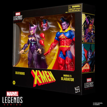 Figuras de acción de 6 pulgadas de Deathbird y Gladiator de Marvel de la serie X-Men Marvel Legends